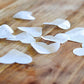 White Tissue Paper Heart Confetti 1 inch Biodegradable Confetti Paper for Wedding Party Filled Balloon or Table Decor Pack of 40