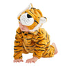 Lonulain Unisex Baby Animal Costume Pajamas, Infant Flannel Hooded Halloween Romper Cosplay Costume/Homewear/Sleepwear (Tiger,6-