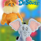 Aurora Dr Seuss 12'' Stuffed Animal Duo: Horton And The Lorax, With Cotton Giftbag
