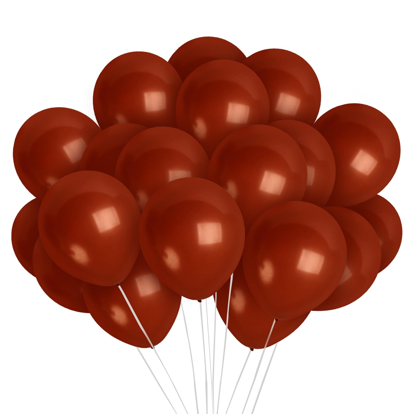 Treasures Gifted Dark Brown Balloons - Mocha Brown Matte Balloons - Dark Tan Balloons, 12 Inch Balloons - Chocolate Balloons - L