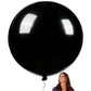 Partywoo Black Balloons, 4 Pcs 36 Inch Large Matte Black Balloons, Big Black Balloons For Balloon Garland Or Arch As Party Decorations, Birthday Decorations, Retirement Party Decorations, Black-Y18