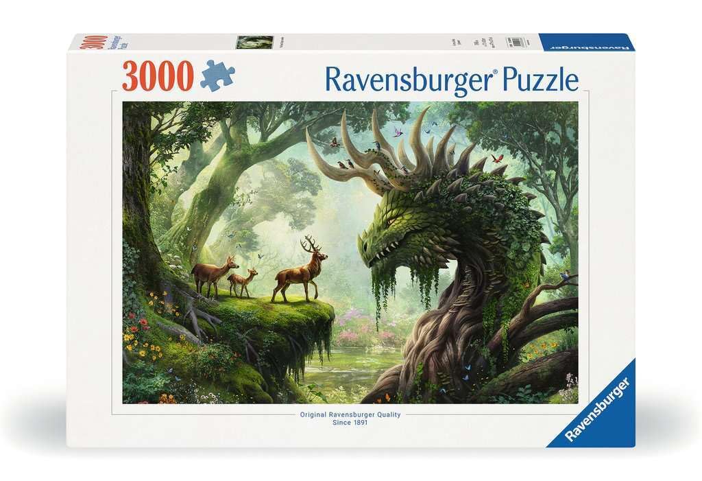 Ravensburger - The Forest Dragon Awakes - 3000 Piece Jigsaw Puzzle - Fantastical  Mythical Scene in Stunning  Bold Detail - Frameable - enhanced Quality - Puzzles for mature-themeds