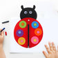 SUPVOX Basic Felt Early Learning Basic Life Skills Learn to Zip Button DIY Ladybird Craft Developmental for