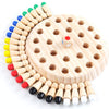 Wooden Memory Match Stick Chess Game, Color Memory Chess, Funny Block Board Game, Parent-Child Interaction Toy, Educational Inte