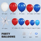 Red Blue Balloon Garland Kit, Red Blue Balloon Arch With Red And Dark Blue Balloons, Red And Blue Balloon Arch For Independence