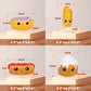 Anboor 4 Pcs Squishies Hot Dog Cake Bread Donut Kawaii Scented Soft Slow Rising Squeeze Stress Relief Kids Toy Xmas Gift Stocking Stuffers Ideas