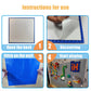 8 Pack Peel And Stick Baseplates, Stickers Baseplates, Compatible With All Major Brands - 10 Inch X 10 Inch (8 Blue)