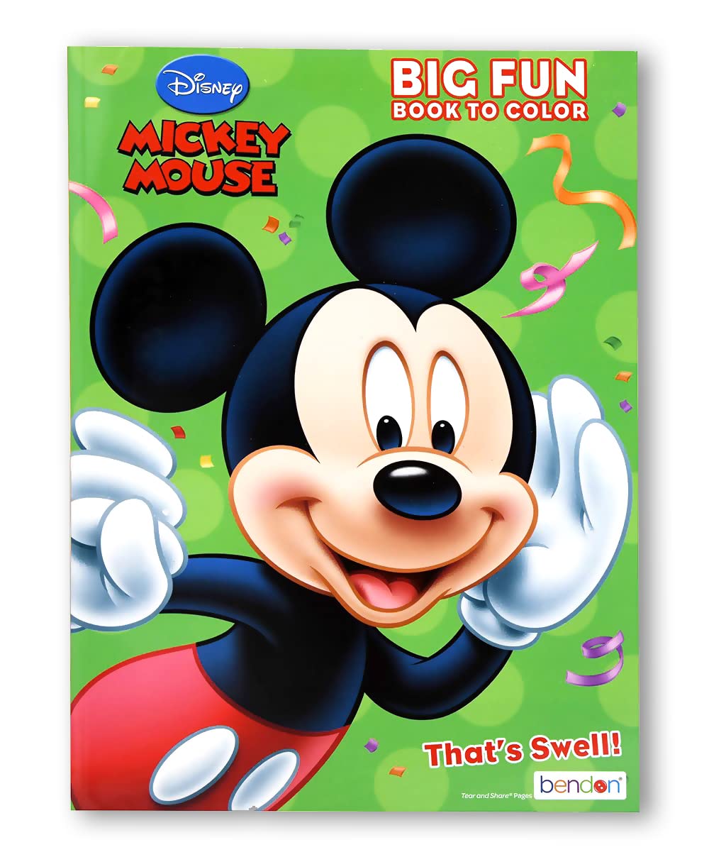 Disney Mickey Mouse and Minnie Coloring Book Set for Kids - Bundle with Disney Activity Books for Boys and Girls - Includes Mick