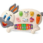 Bigfolk Rabbit Musical Piano Toy For Kids, Animal Sound Learning Keyboard With Lights, Educational Music Toy For Toddlers, Inter