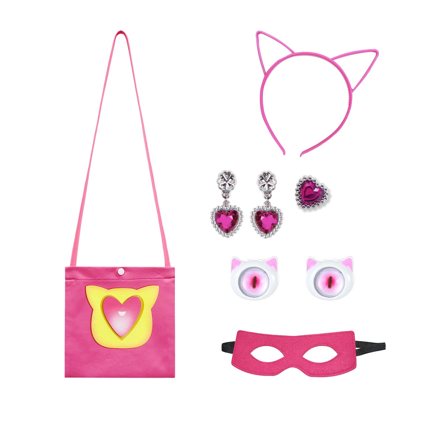 YODISON Superhero Dress Ruffle Sleeve Casual Kitties Dresses For Halloween Birthday Party Cosplay With Accessories for fans(130c