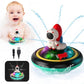 Nunube Toy Baby Bath Toys, Automatic Spray Water Toddler Bath Toys, Induction Sprinkler Bathtub Toys, Rechargeable Flashing Ligh