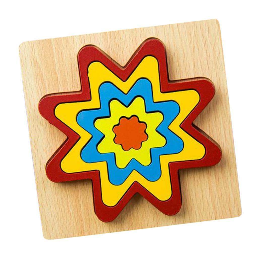 CALANDIS?Geometric Jigsaw Puzzle Kids Preschool Educational Toy Gift Gear | Preschool Toys & Pretend Play