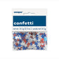 Unique , White & Blue Star Foil Confetti, 1ct, Red, White, and Blue