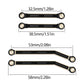 8PCS Black Coating Brass Links Rod Linkage Set for Axial AX24 XC-1 1/24 RC Crawler Car Upgrade Parts