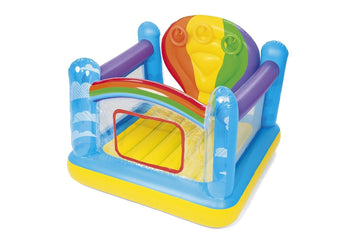 Bestway Kids Hot Air Balloon Bouncer | Bouncy Castle With Built-In Trampoline And Toss Game