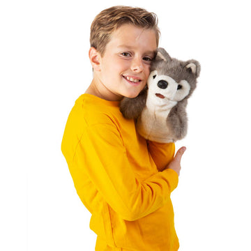 Folkmanis Little Wolf,Brown,1 Ea