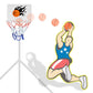 Seisso Mini Basketball Hoop And Balls - Bedroom Bathroom Toilet Office Desktop Mini Basketball Decompress Game Education Pet Pla