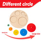 Montessori Toys For 3+ Years Old-Shape Puzzle Board,Wooden Peg Circle Puzzle,Jumbo Knob Puzzles For Baby Games Shape Sorter First Baby Puzzle For Toddler Gift For Boys Girls(Multiple Circle Puzzles)