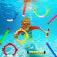 Vellibring 10PCS Pool Diving Swim Toys Colorful Underwater Training Sinking tossing Dive Rings Sticks for Kids Summer Pool Swimming Party Favor Games