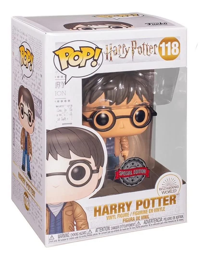 Funko Pop Harry Potter - Harry with Two Wands Vinyl Figure - Multicolor - Exclusive Model FU47345