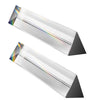 Young4Us 2 Pack 6-Inch Crystal Optical Glass Triangular Prism For Photography, Kids, Science, Teaching Light Spectrum, Physics A