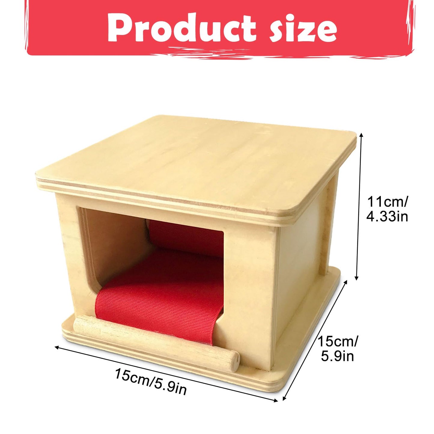 Leader Joy Montessori Materials Wooden Winder For Preschool Early Learning Tool