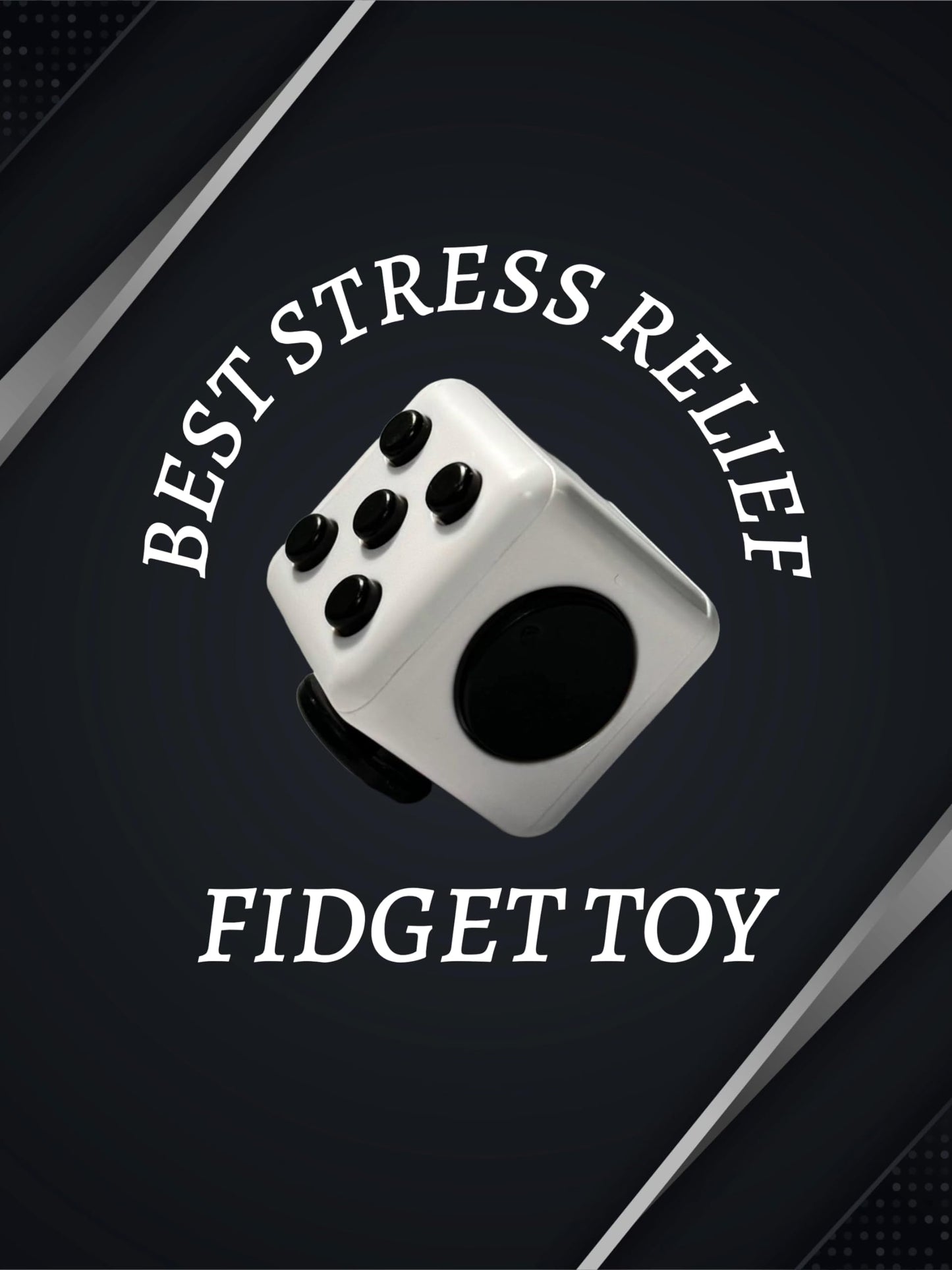 Generic Fidget Gadget Toy - Premium Quality Stress Relief Cube Toy For Adults And Kids - Improve Focus, Relieve Anxiety, And Inc