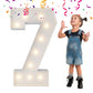 3Ft Light Up Numbers, Mosaic Numbers For Balloons, Marquee Light Up Letters, Giant Mosaic Balloon Number 7 For 17Th Birthday Dec