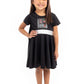 Little Adventures Galactic Dark Villain Twirl Dress Up Costume with Cape - Machine Washable Child Pretend Play Party Dress (Size