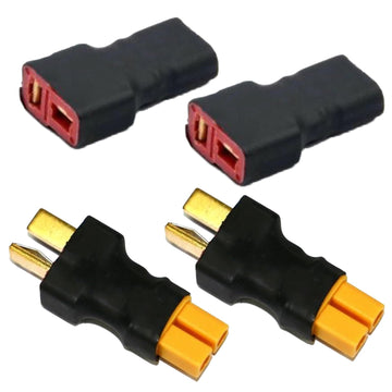 LINSYRC 2 Pairs XT30 to T-Plug Connector RC Male Female Adapter for RC Car Plane Lipo Battery ESC