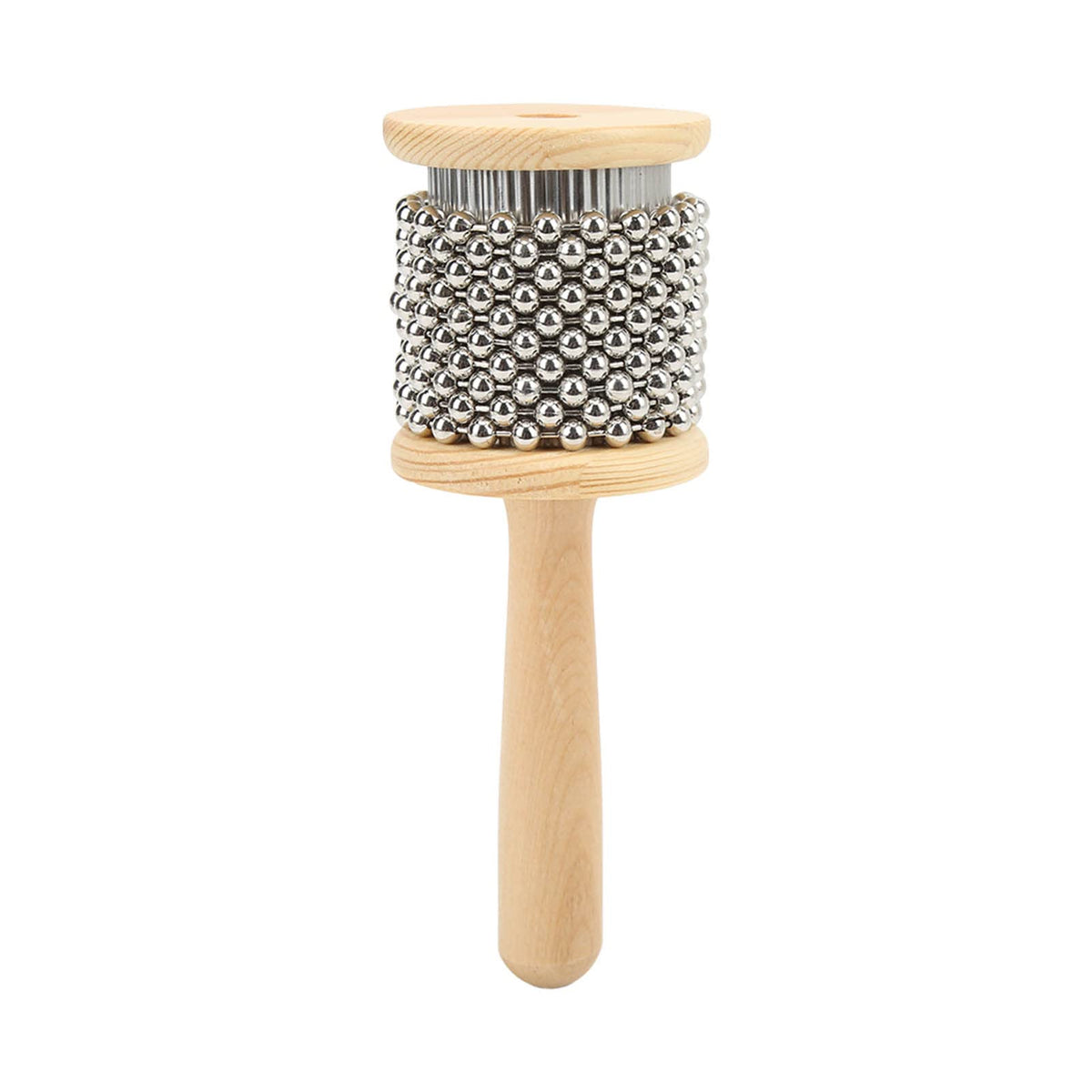 Hand Cranked Cabasa, Comfortable Grip Beautiful Sound Cabasa Environmental Friendly For Over 4 Years Old For Rhythm Training(Sma