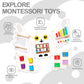 Monlurd Owl Montessori Busy Board,Sensory Board,Educational Toys,Activity Cube,Wall Toys,Daycare Furniture,Playroom Furniture,In