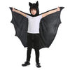 Superhero Dress Up Costumes Cosplay Bat Cape With Hat For Kids Boys Girls Halloween Superhero Theme Party Favors Color Black 6-9 Years Old
