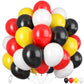 Red Black Yellow Balloons, Red Black And Yellow Balloons, Red Black Yellow White Latex Balloons For Birthday Baby Shower Wedding