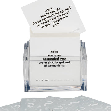 Tabletopics What Would You Do - 135 Provocative Conversation Starter Questions For Parties. Spark Lively Debates About Sticky Situations