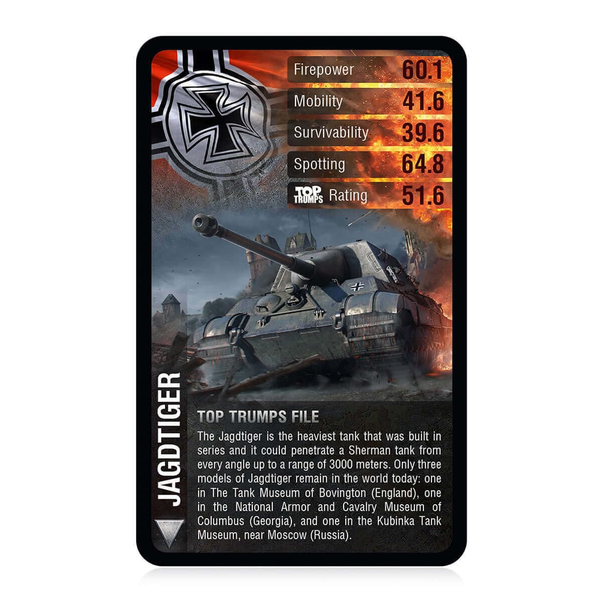 Top Trumps World of Tanks Card Game - WM02478-EN2-6 - Plastic - Fun for All Ages