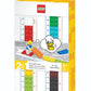 Lego Stationery Buildable Ruler With Minifigure (52558), Ages 6 And Up, 1 Ruler, Minifigure Colors May Vary