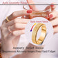 Mhwtty Fidget Toys Adults Spinner Ring Anxiety Ring For Women Fidget Rings Stainless Steel Fidget Spinner Ring Men Gold Size 6