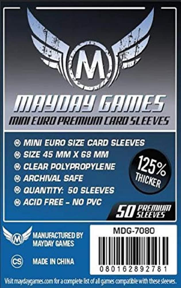 Mayday enhanced Mini Euro Sleeves 45 x 68 mm