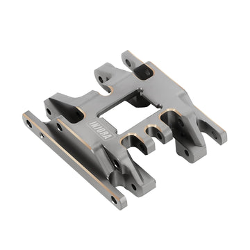 INJORA Brass Grey Skid Plate Transmission Mount CNC Upgrade for TRX4M 1/18 RC Crawler, 53g