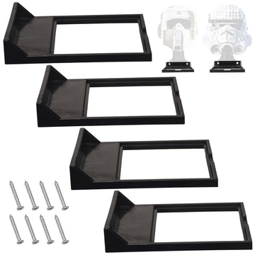 Fennoral 4 Pack Wall Mount/Wars Helmet Display Shelf For Lego Star Wars Helmet Compatible With All Standard Lego Helmets, Sturdy