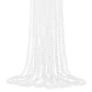 YAXINRUI 33 Inch 7 mm White Bead Necklaces, 15pcs Mardi Gras Beads Bulk Round Beaded Necklaces Costume Necklace for Mardi Gras P