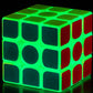 AMAZA 3x3 Fluorescent Speed Cube  Green Luminous  Plastic  Puzzle  1 Set  1 Piece  1 Count  mature-themed