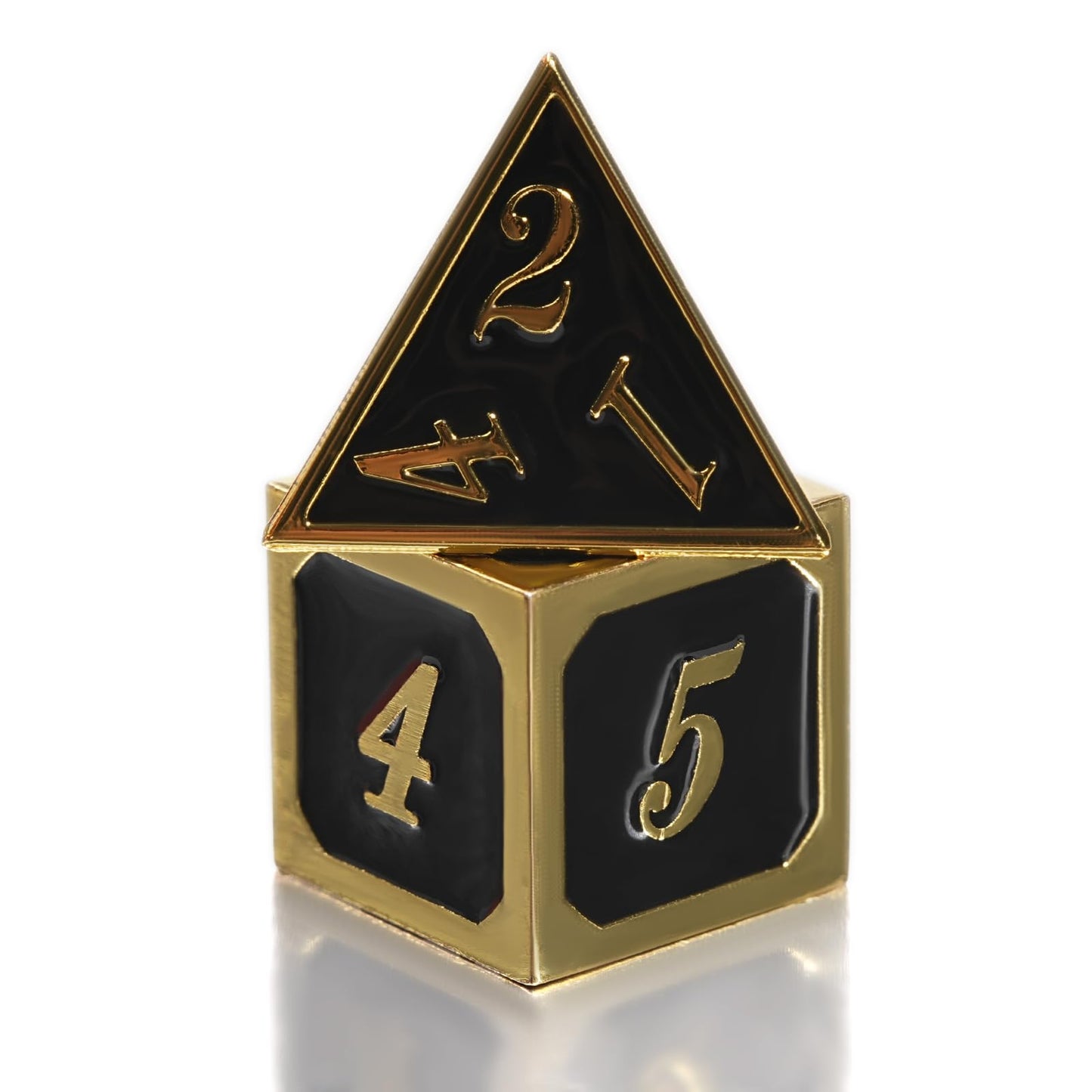GU BEI TE Metal DND Dice Set,DND Dice 7-pcs Metal Polyhedral Dice Set with Gift Box for Dungeons and Dragons Role Playing Games(