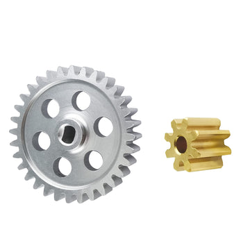 MORLORDY RC Metal 0.5M 32T Spur Gear 8T Pinion Conversion Kit for 1/24 RC Crawler Car Axial SCX24 Upgrades Parts Accessories