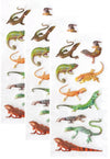 Playhouse Soft Puffy 9-Piece Sticker Sheet Sheet for Crafts, Trading & Collecting - Leapin Lizards 3 Packs