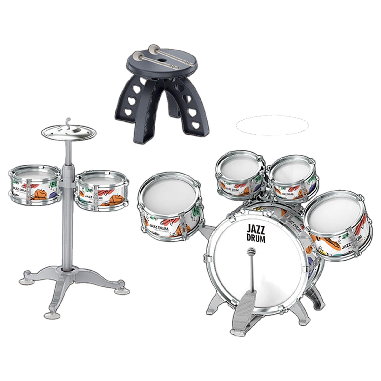 Atorse Beginners Kids Drum Set Music Enlightenment For Kindergarten Preschool Party Style B