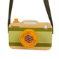 Wooden Mini Pretend Camera Toy For Toddlers 1 2 3 Years Old, Neck Hanging Photographed Props For Boys Girls Children Kids