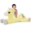 Tezituor 43In Giant Unicorn Plush Toys,Big Yellow Unicorn Stuffed Animals,Lovely Unicorn Birthday Decorations For Children,Great Unicorns Gifts For Girls