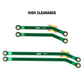 Injora High Clearance Front 4 Links Set For Scx24 Gladiator Dodge Power Wagon 1/24 Rc Crawler Car Axial, 8Pcs (Green)